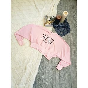 Zara Trafaluc Crop Sweatshirt